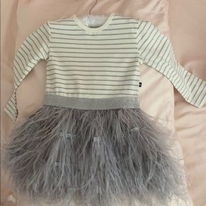 Feather toddler dress